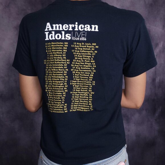 Vintage 00s Y2K American Idol tour youth shirt - Picture 2 of 5